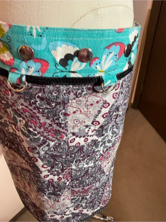 Vintage Y2K Arena Ibiza Bohemian Utility reversible mini skirt belt Adjustable main image 15